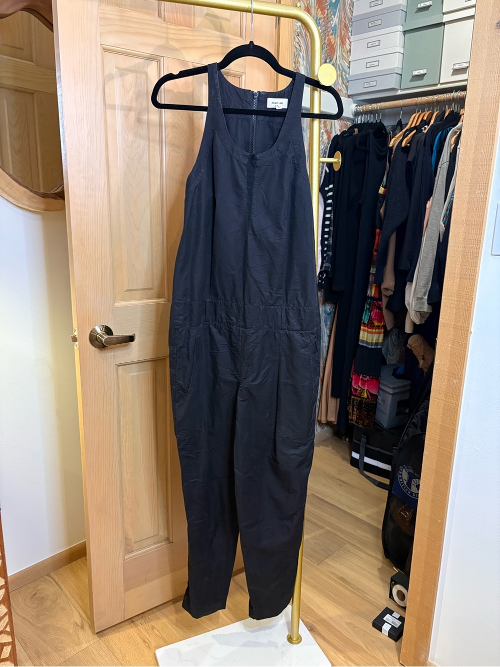 Helmut Lang Black Women's Denim-Style Overalls